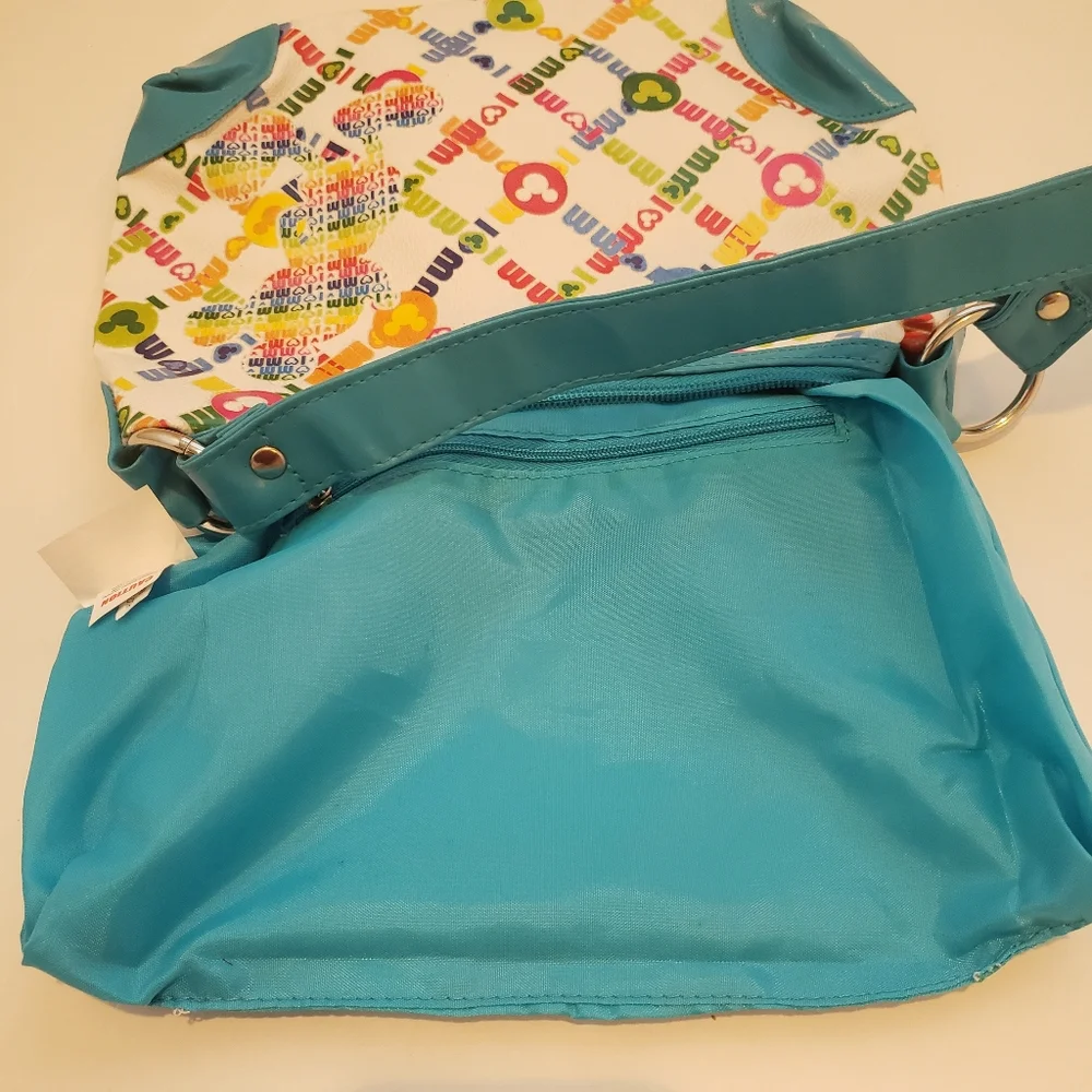 Disney Parks Mickey Heads Multi Color Purse‎